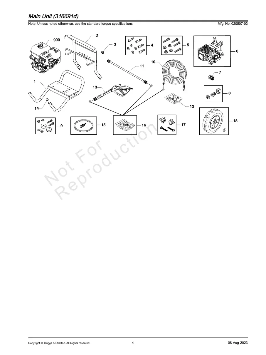 BRIGGS AND STRATTON, 020507-03, IPL.4
